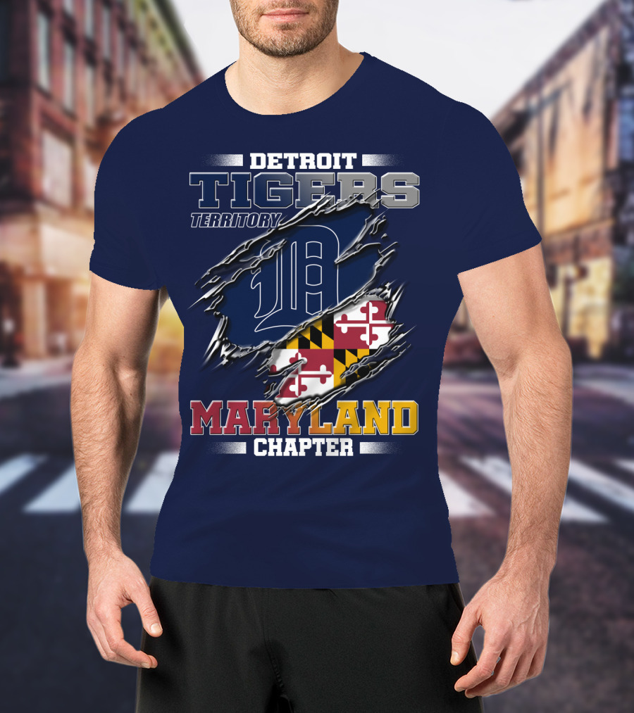 Detroit Tigers Territory Maryland Chapter T-Shirt