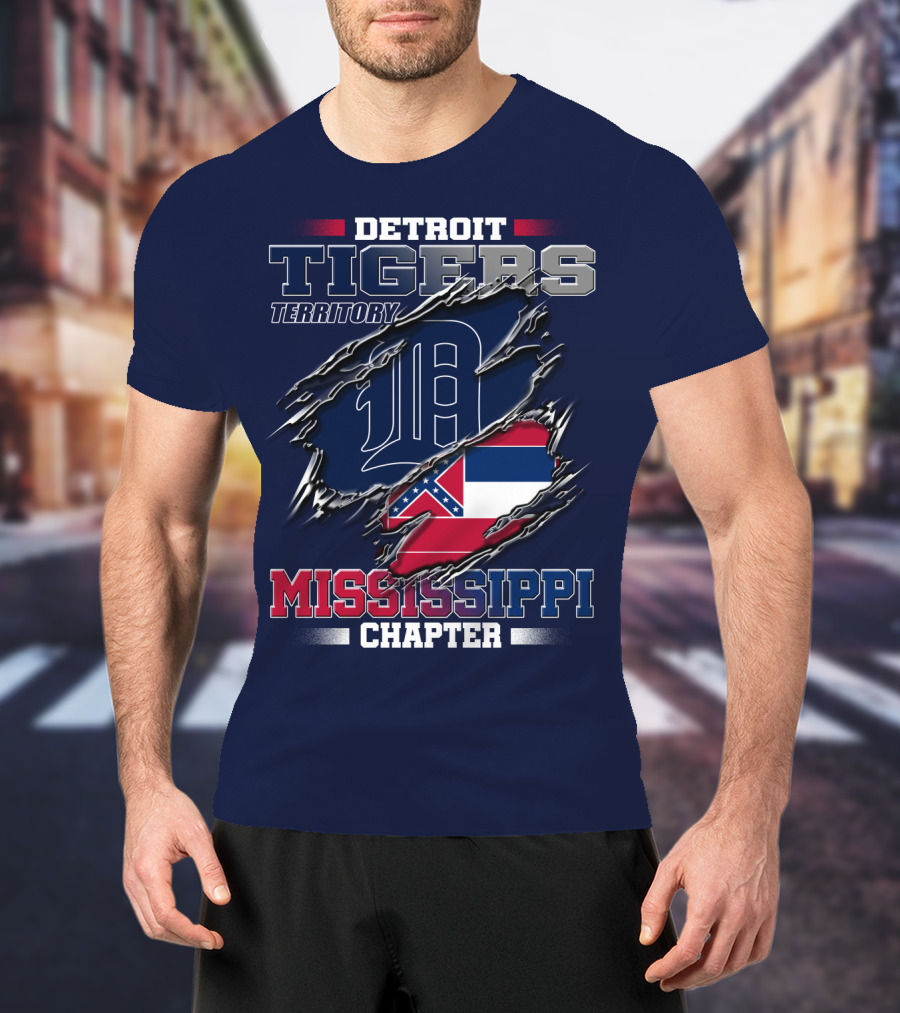 Detroit Tigers Territory Mississippi Chapter T-Shirt
