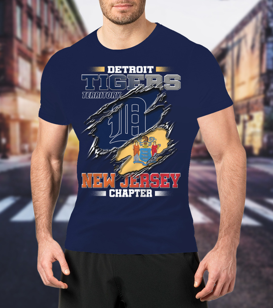 Detroit Tigers Territory New Jersey Chapter T-Shirt