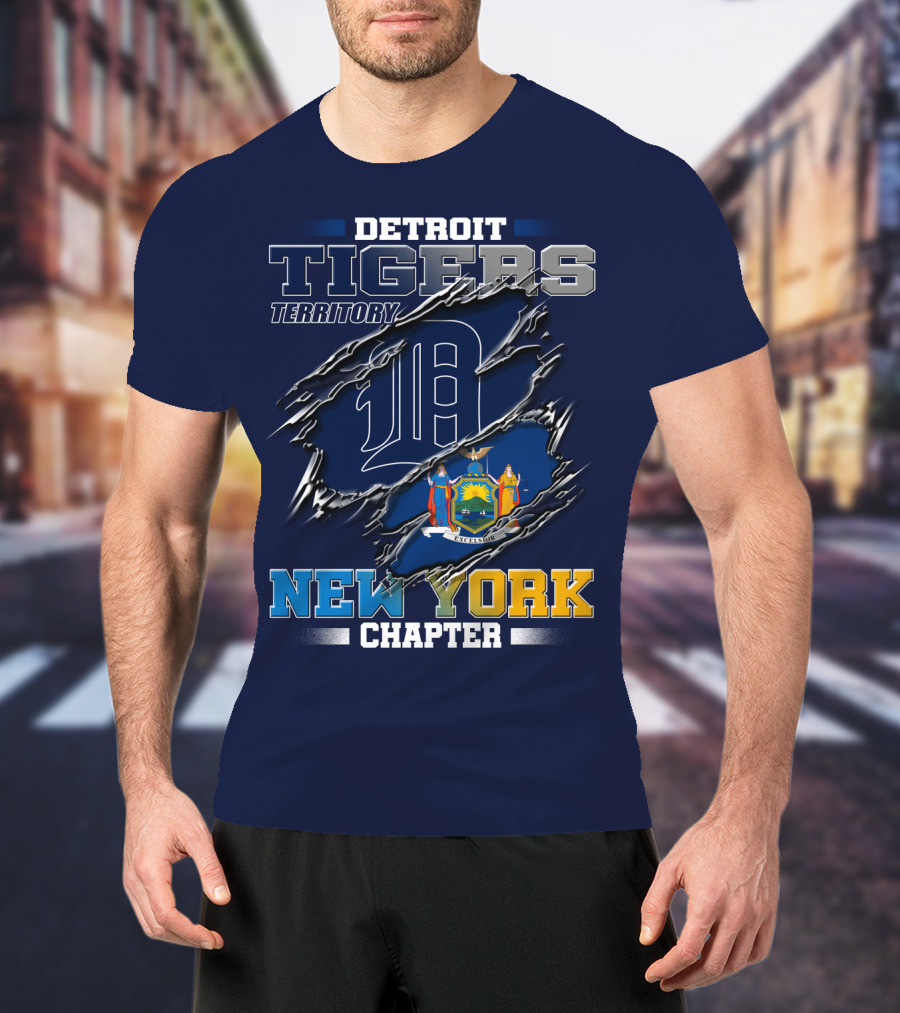 Detroit Tigers Territory New York Chapter T-Shirt