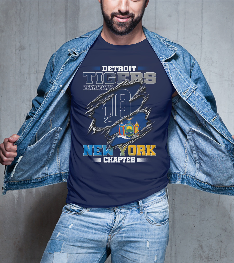 Detroit Tigers Territory New York Chapter T-Shirt