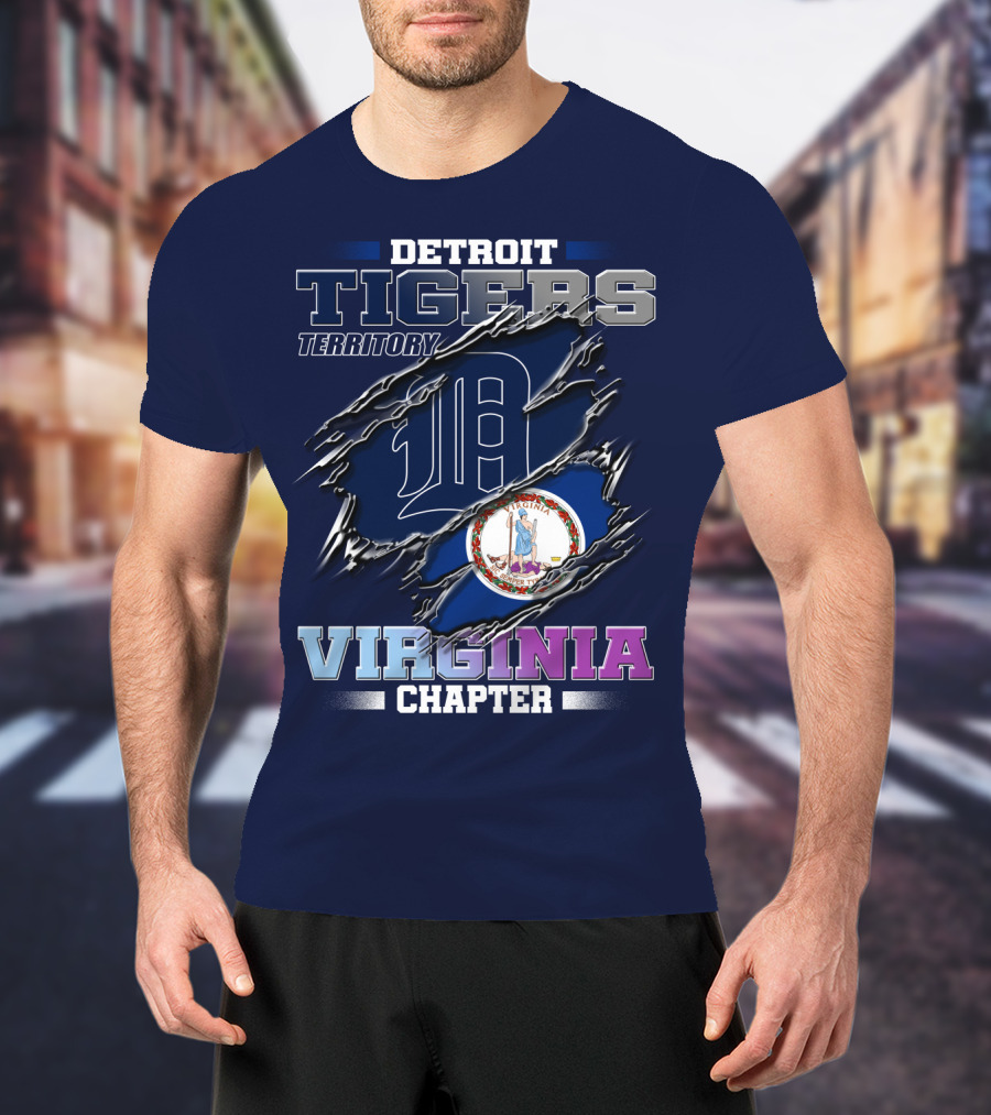 Detroit Tigers Territory Virginia Chapter T-Shirt