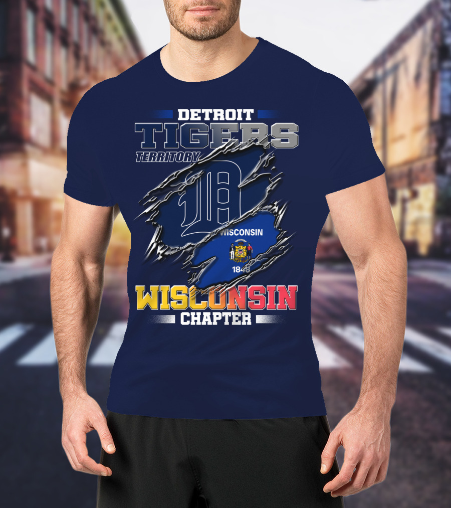 Detroit Tigers Territory Wisconsin Chapter 1848 T-Shirt