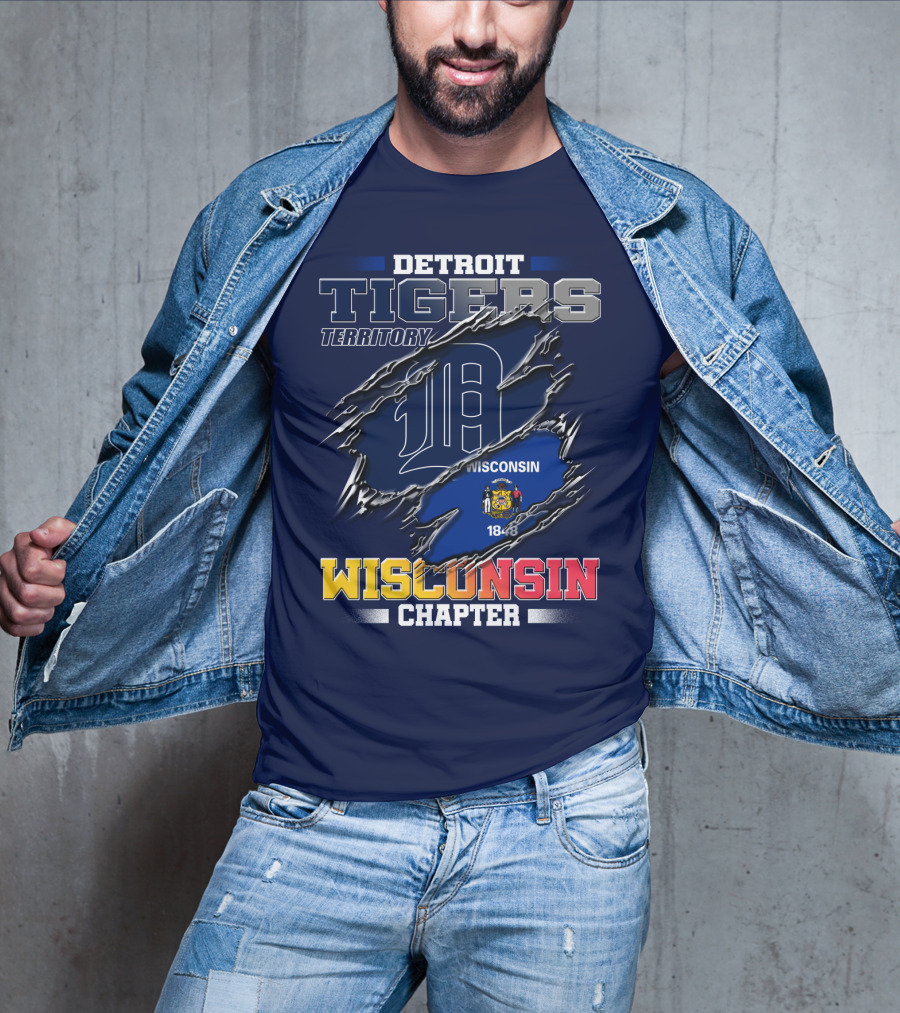 Detroit Tigers Territory Wisconsin Chapter 1848 T-Shirt