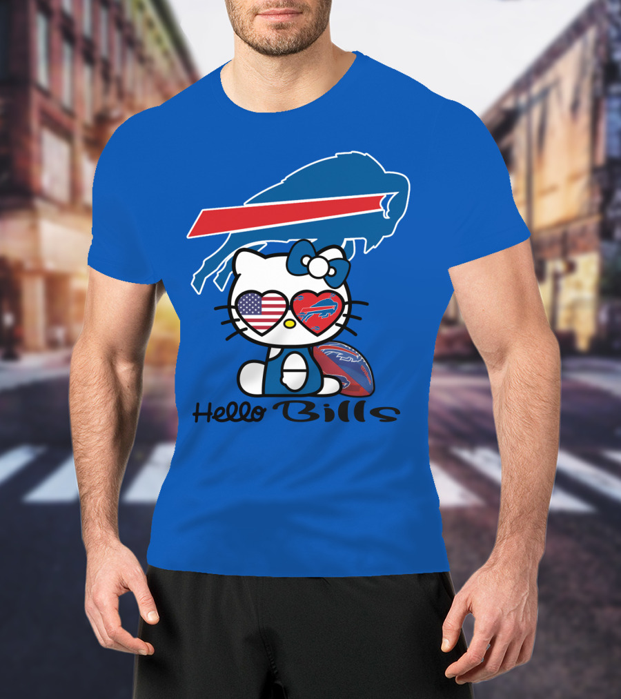 Hello Bills Buffalo Bills Football Hello Kitty T-Shirt