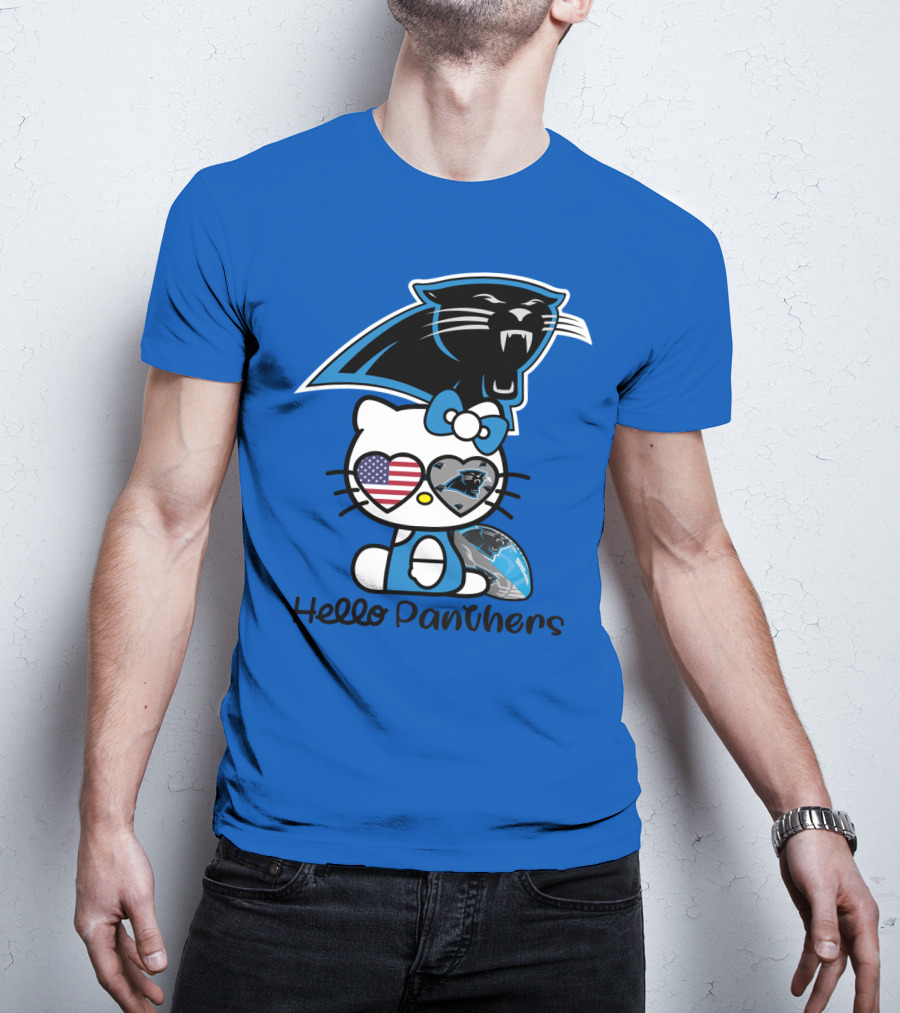Hello Panthers Carolina Panthers Football T-Shirt
