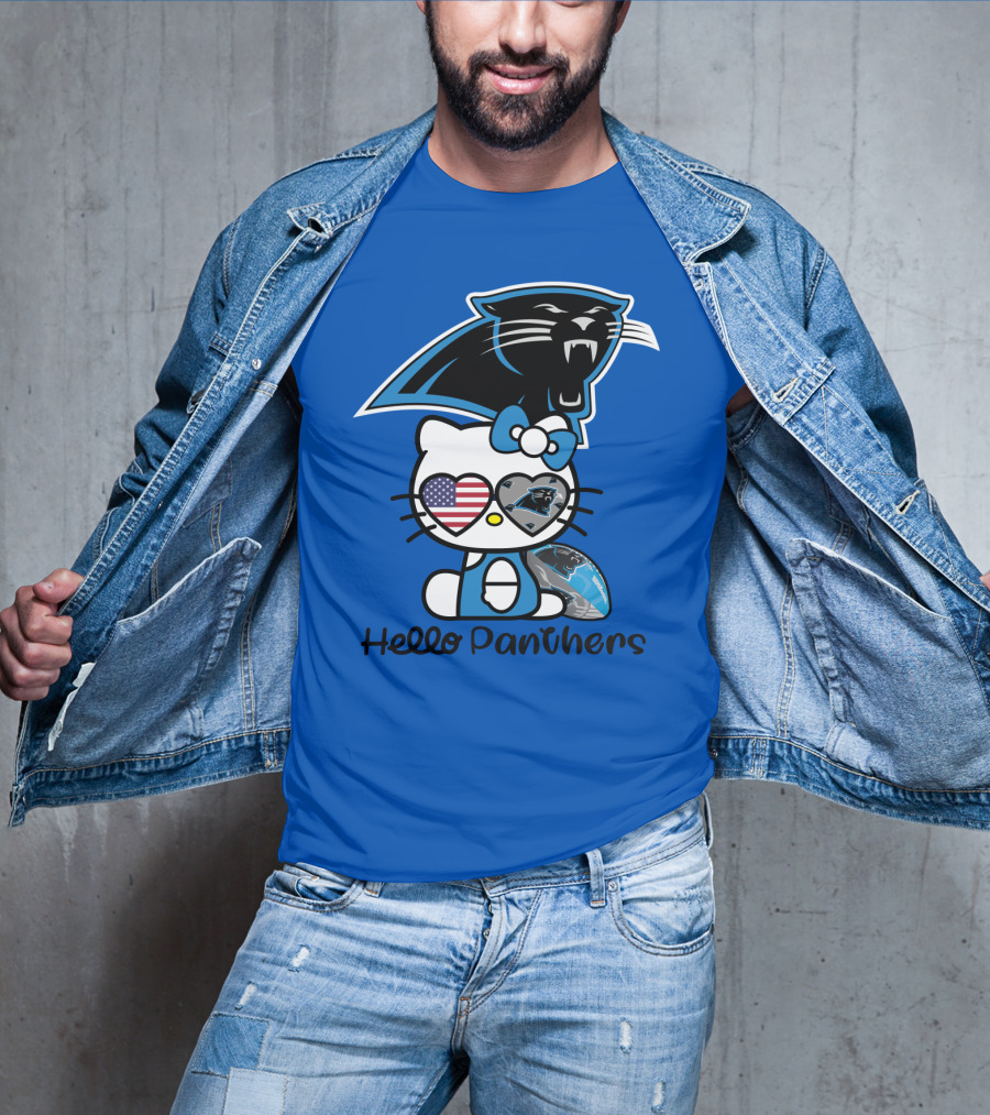 Hello Panthers Carolina Panthers Football T-Shirt