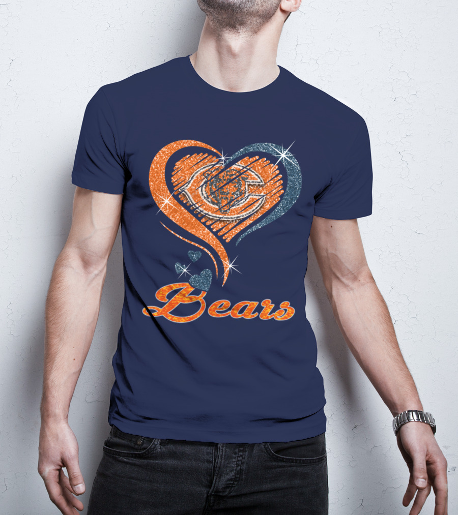Bears Heart With Chicago Bears T-Shirt