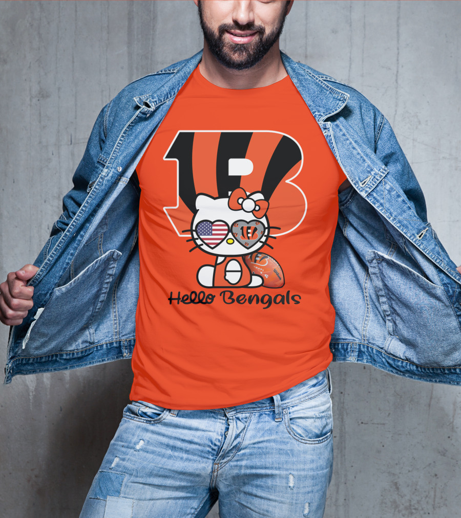 Hello Bengals Cincinnati Nfl Team T-Shirt