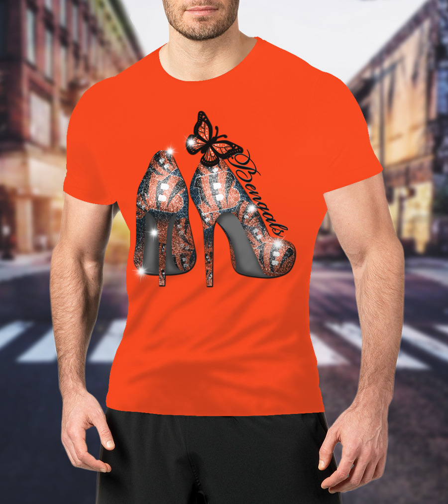 Bengals High Heels Butterfly T-Shirt