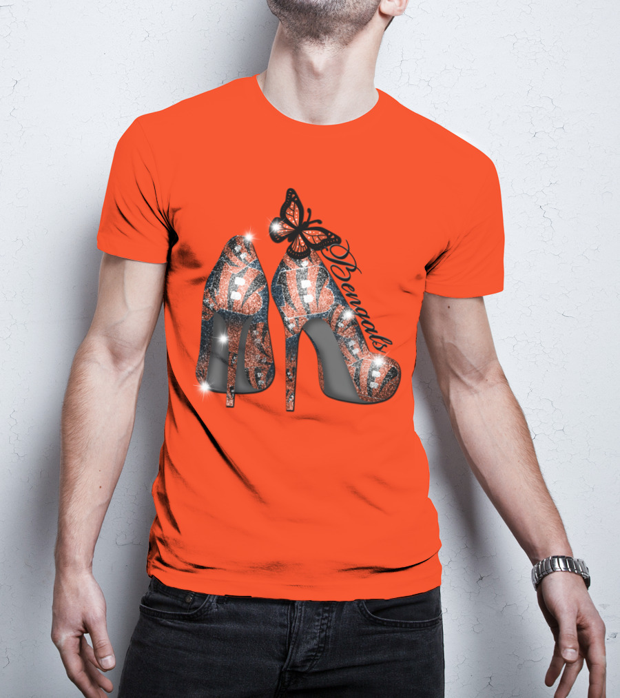 Bengals High Heels Butterfly T-Shirt