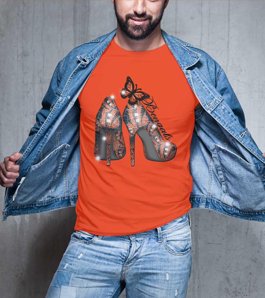 Bengals High Heels Butterfly T-Shirt