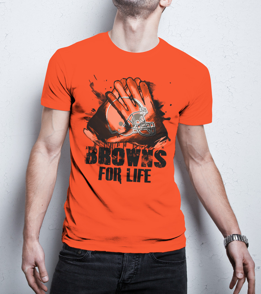 Browns For Life Cleveland Browns T-Shirt