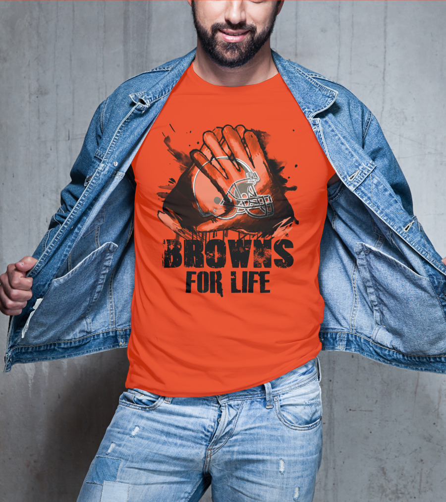 Browns For Life Cleveland Browns T-Shirt