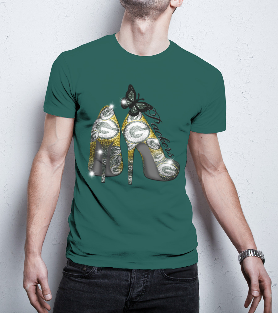 Packers High Heels With Butterfly T-Shirt