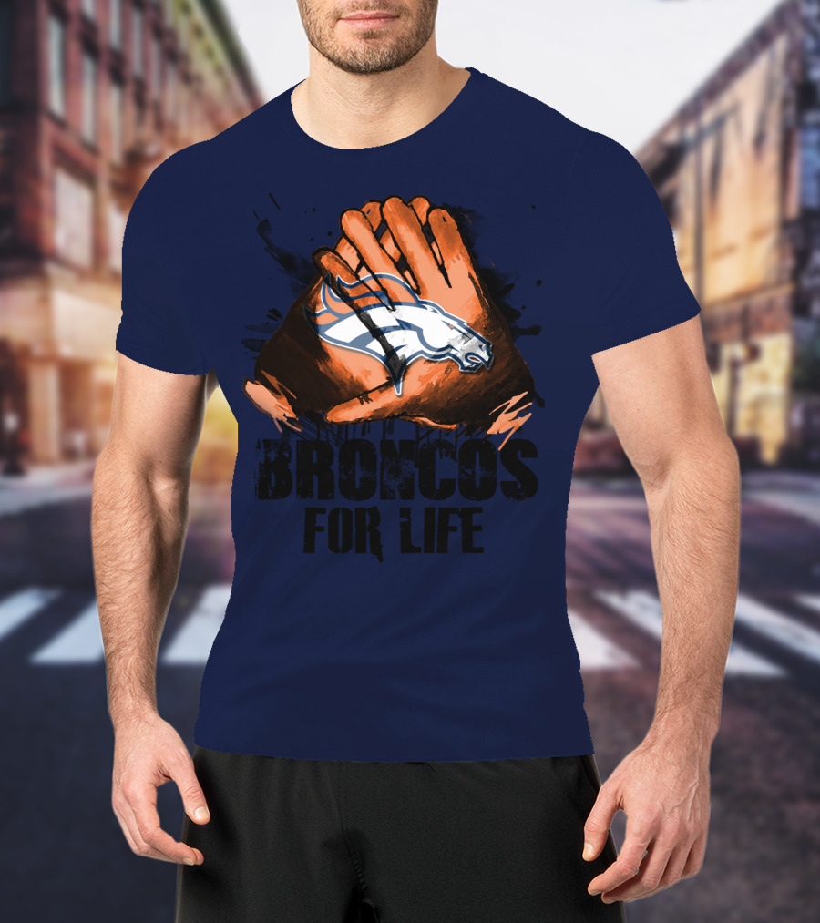 Broncos For Life Denver Broncos Glove T-Shirt