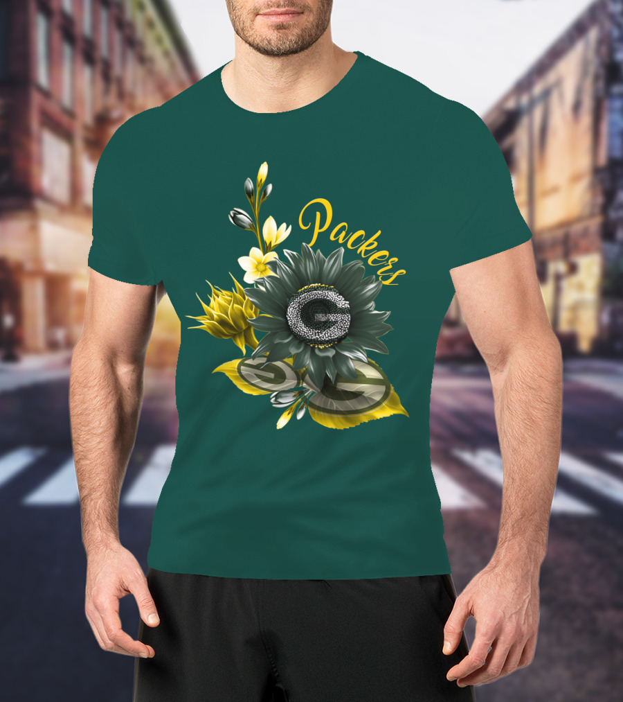 Packers G Floral Green Bay Packers T-Shirt