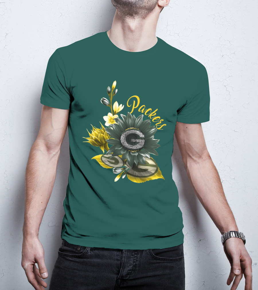Packers G Floral Green Bay Packers T-Shirt