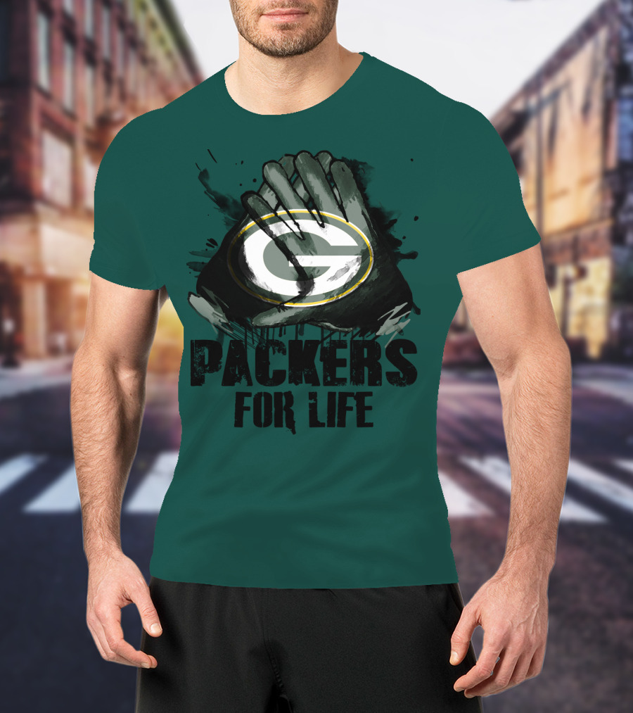 Packers For Life Green Bay Packers G T-Shirt