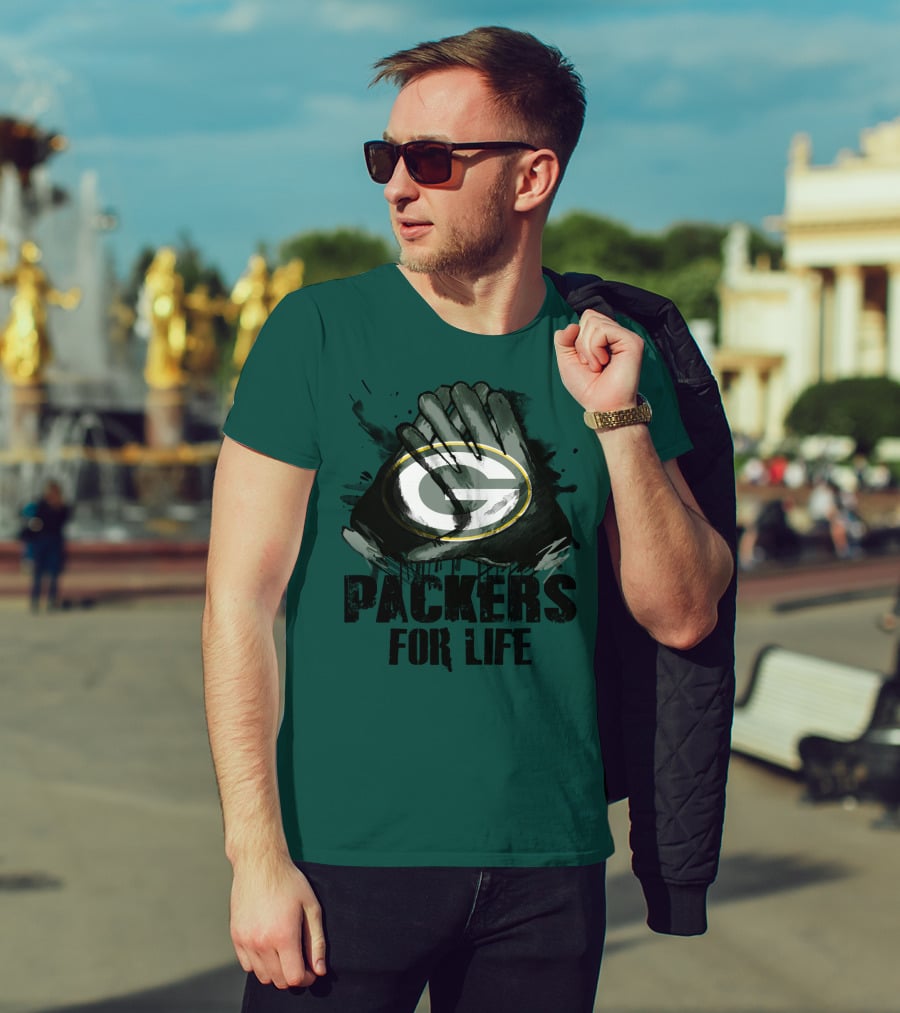 Packers For Life Green Bay Packers G T-Shirt