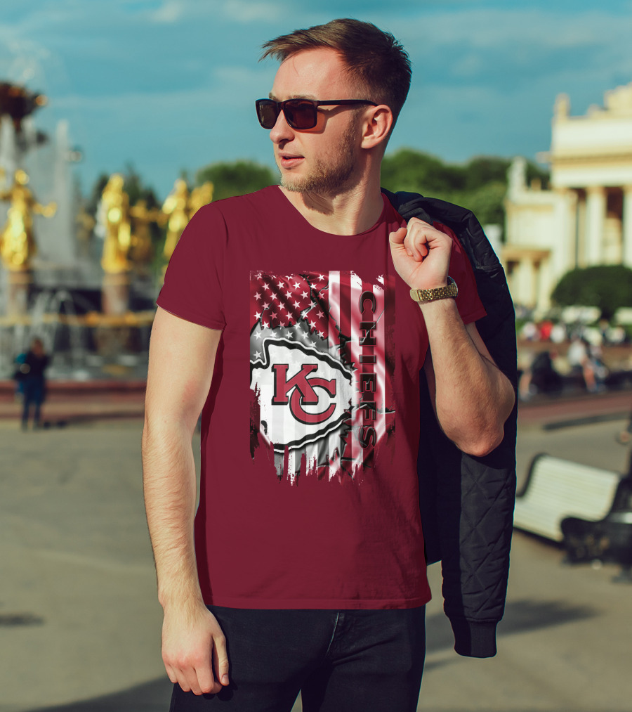 Kc Chiefs American Flag T-Shirt