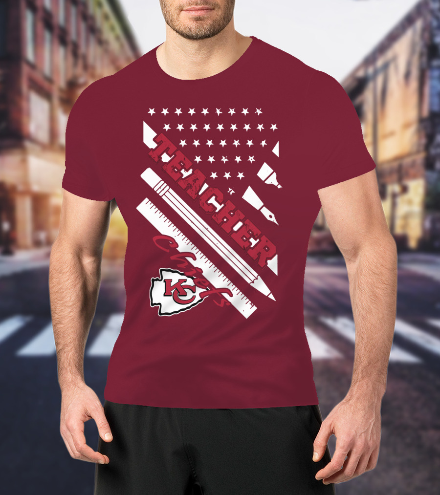 Kansas City Chiefs Teacher Stars And Stripes T-Shirt