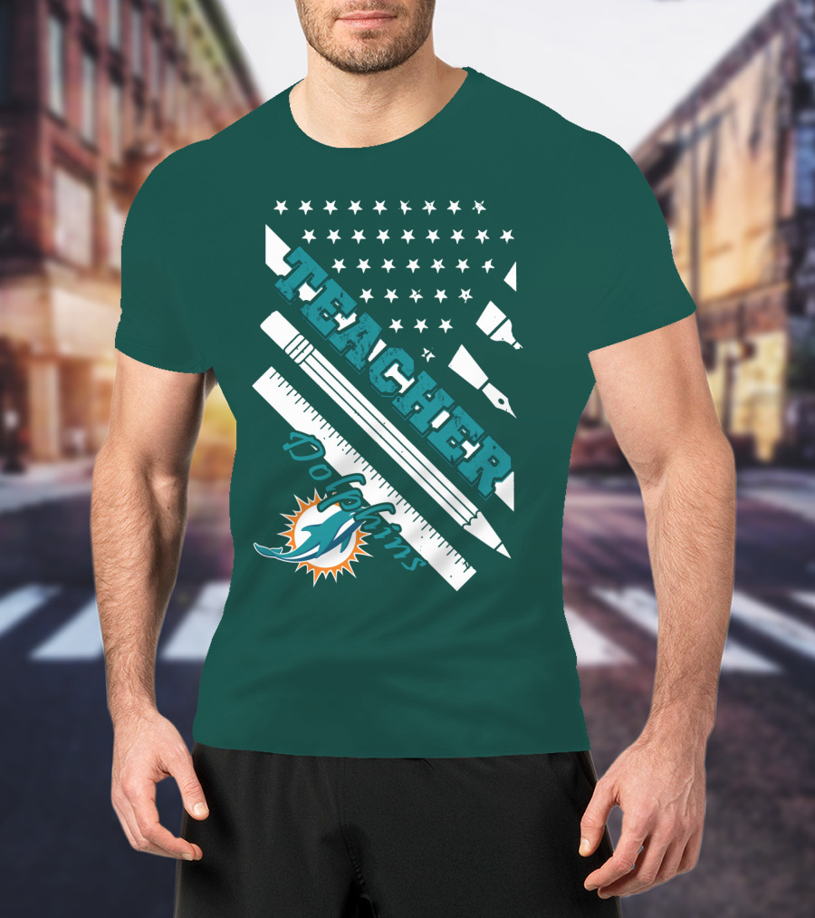 Teacher Miami Dolphins T-Shirt