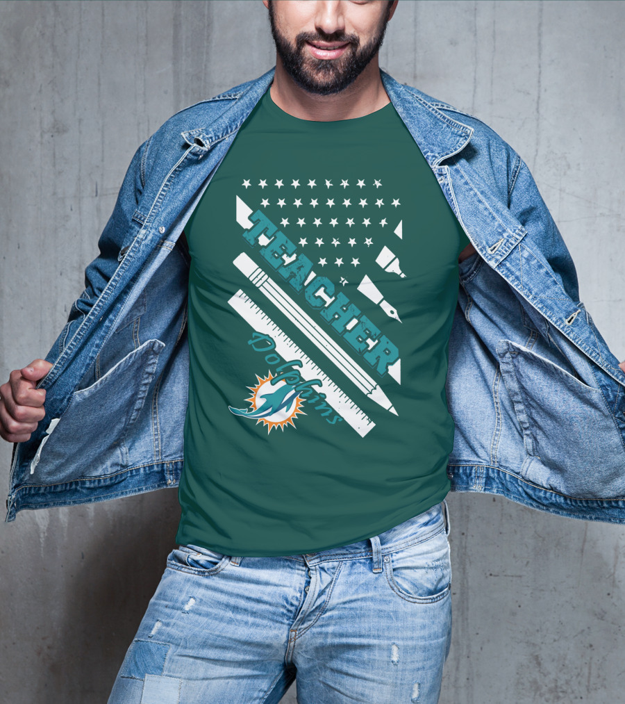 Teacher Miami Dolphins T-Shirt