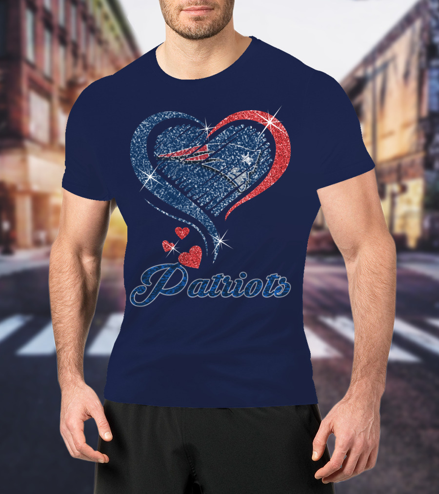 Patriots Heart Glitter T-Shirt