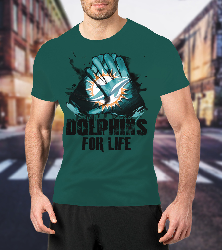 Dolphins For Life Miami Dolphins T-Shirt