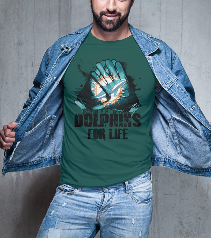 Dolphins For Life Miami Dolphins T-Shirt