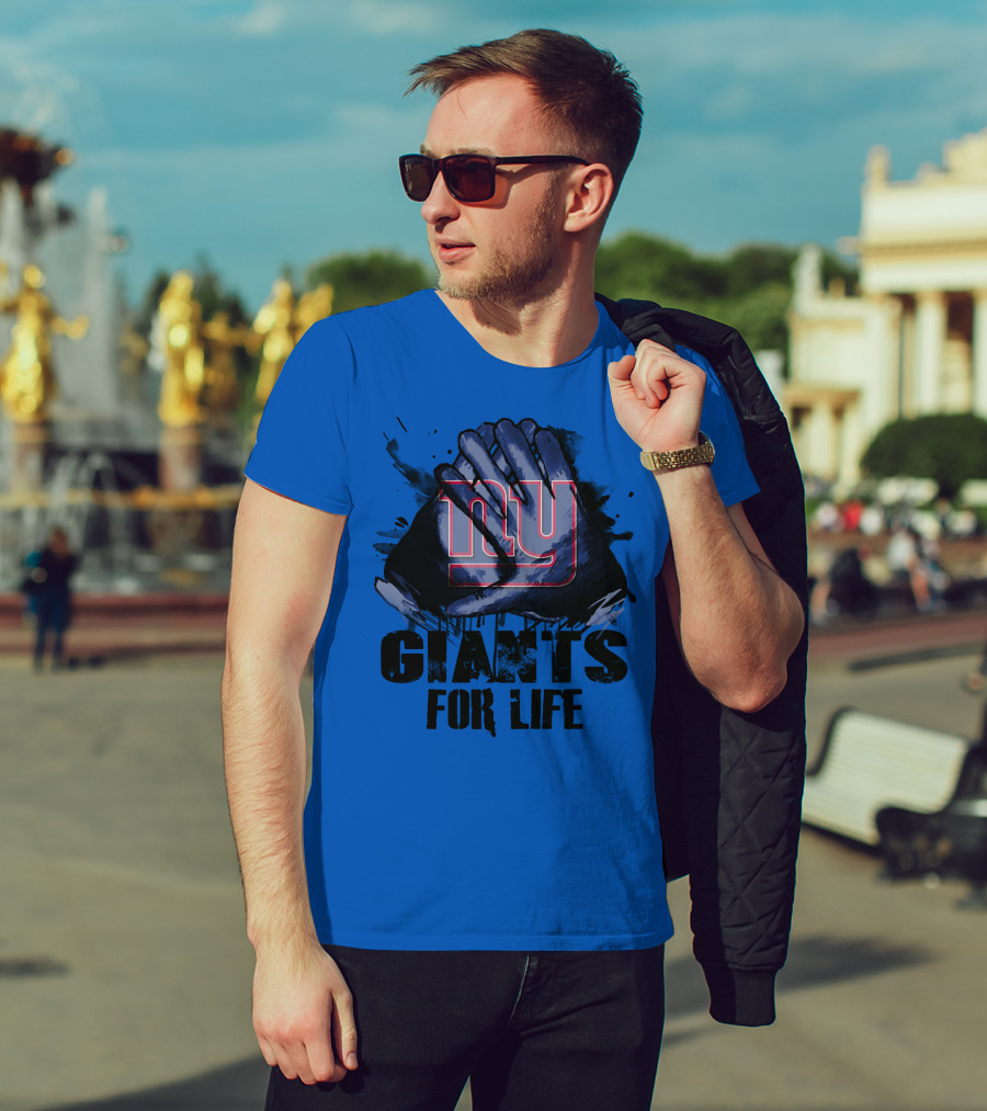 Newyork Giants For Life Ny Giants Fan Gear T-Shirt