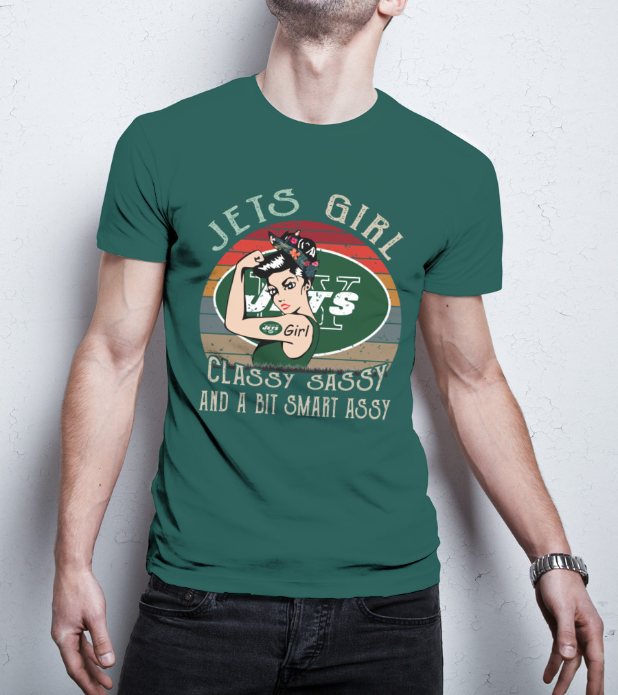 Jets Girl Classy Sassy And A Bit Smart Assy T-Shirt