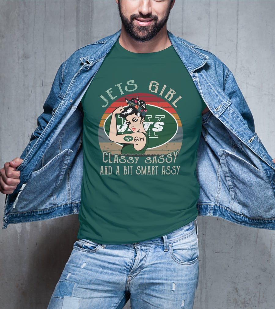 Jets Girl Classy Sassy And A Bit Smart Assy T-Shirt