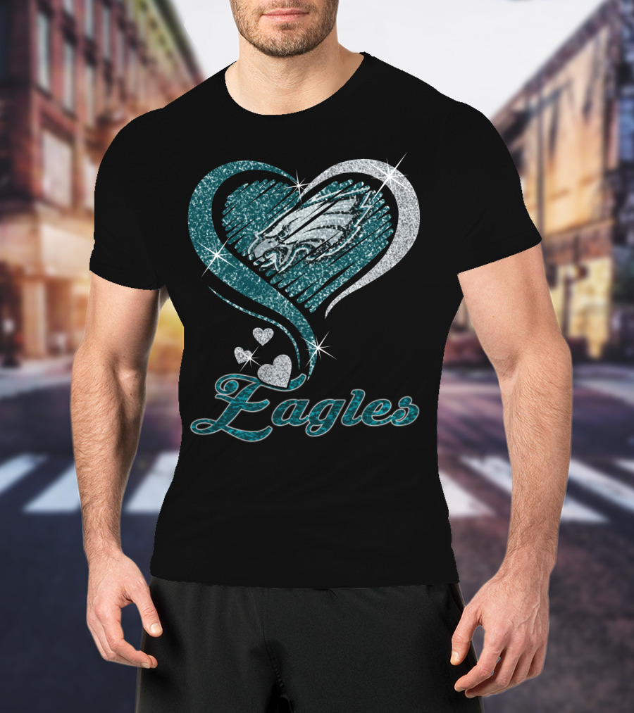 Philadelphia Eagles Heart T-Shirt