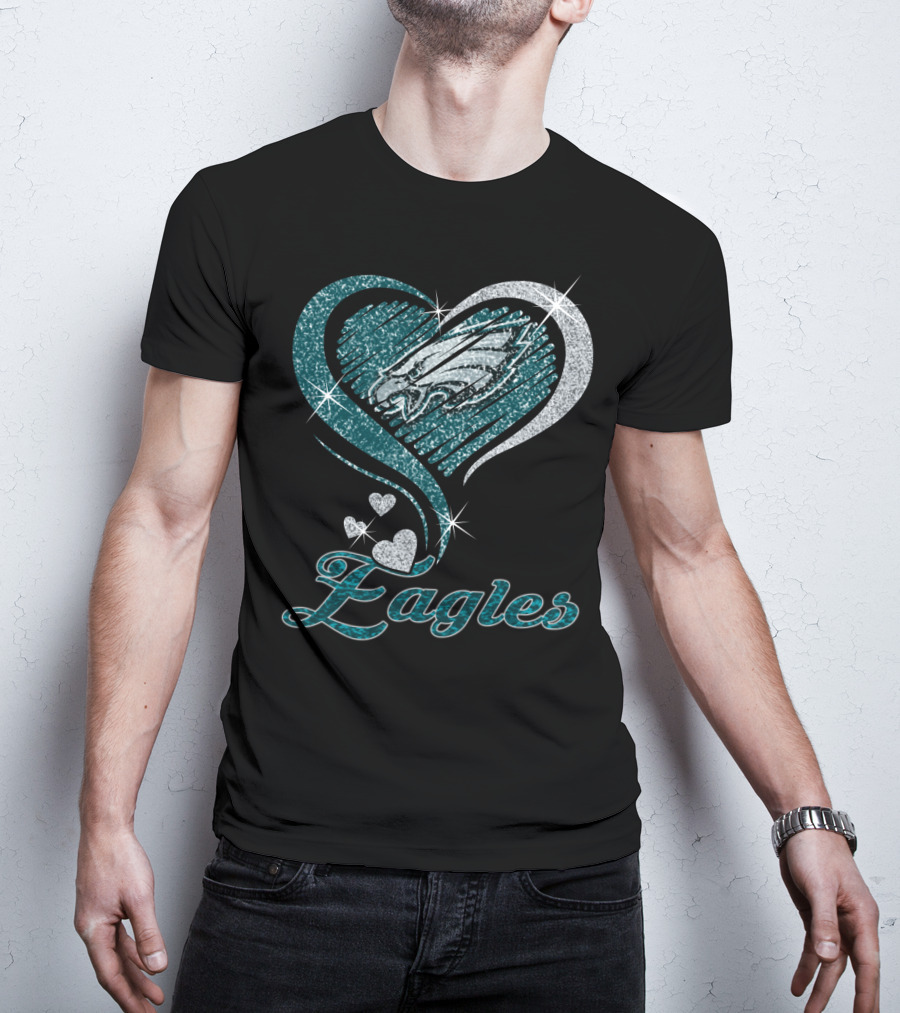 Philadelphia Eagles Heart T-Shirt