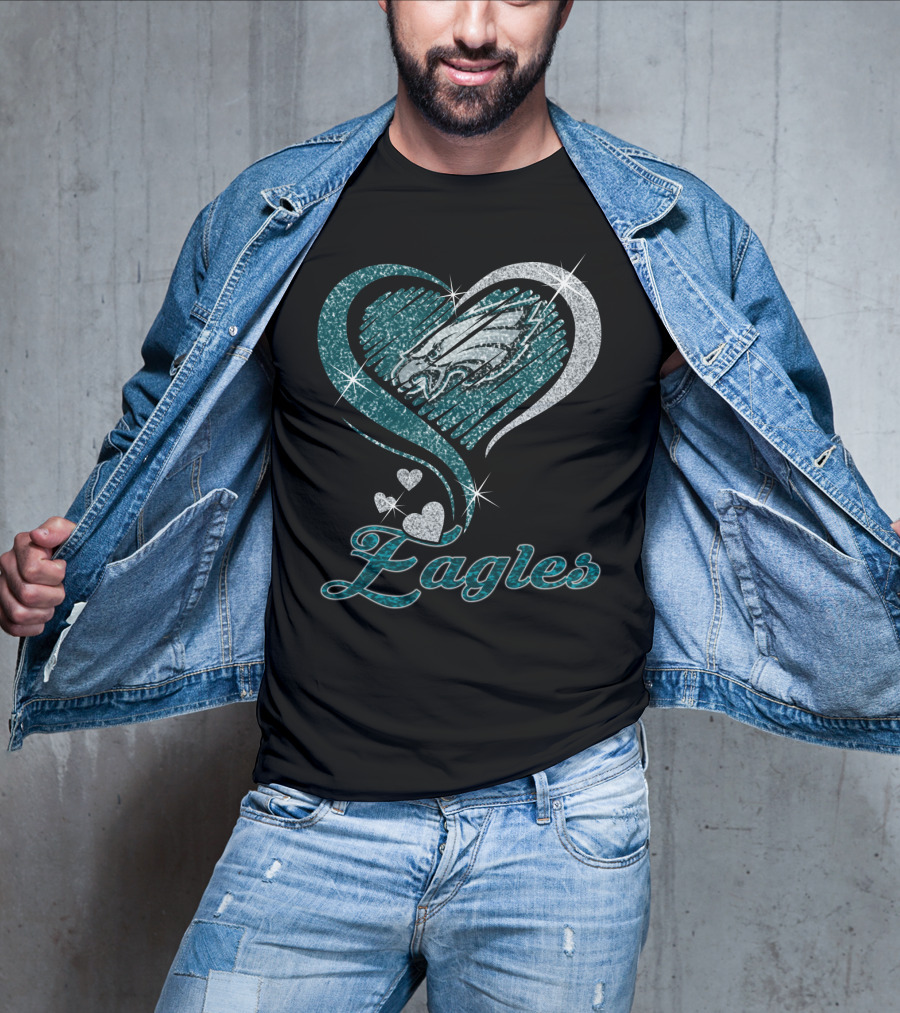 Philadelphia Eagles Heart T-Shirt