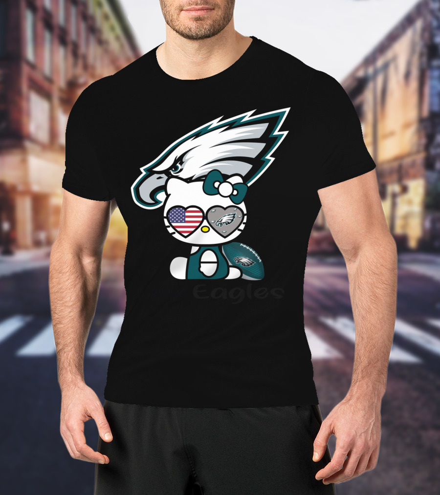Hello Eagles Philadelphia Eagles Football Team Fan T-Shirt