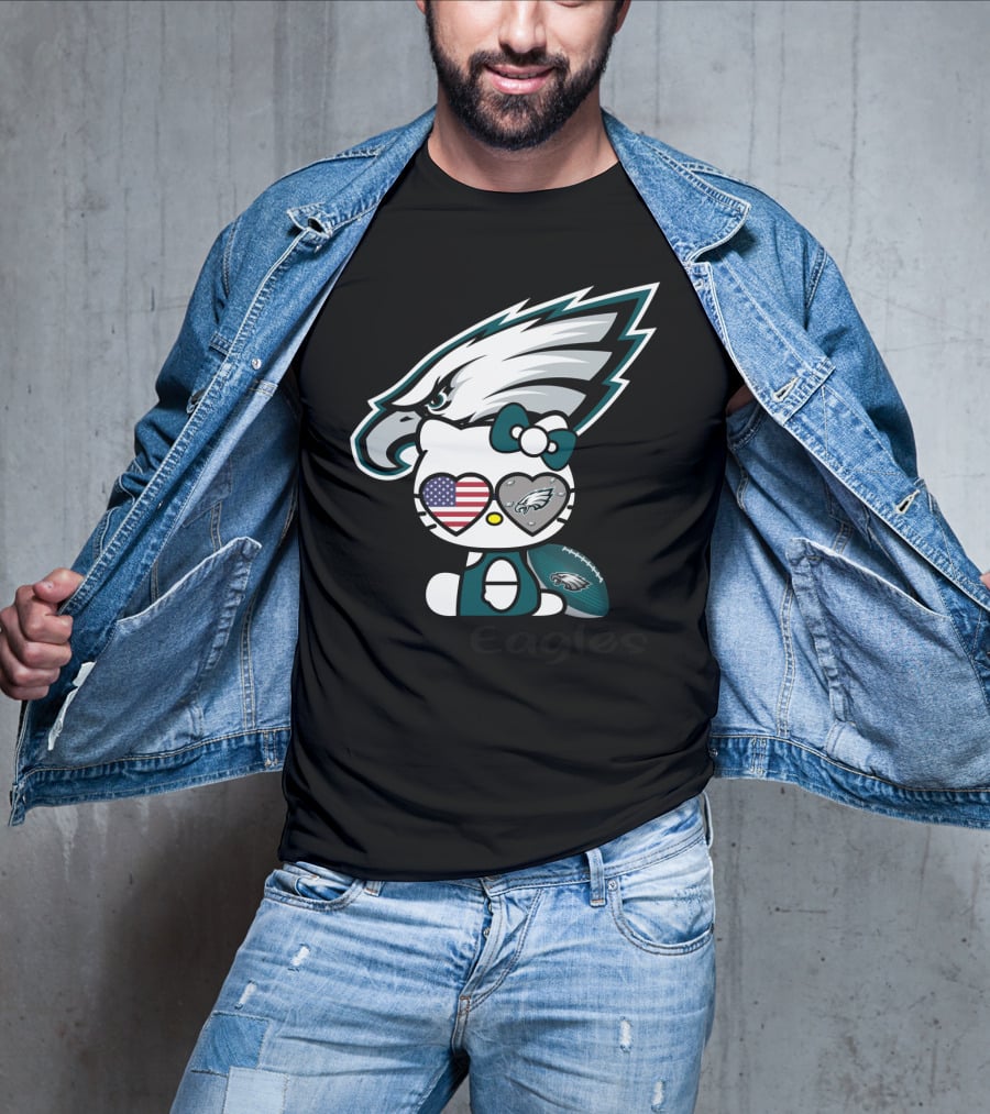 Hello Eagles Philadelphia Eagles Football Team Fan T-Shirt