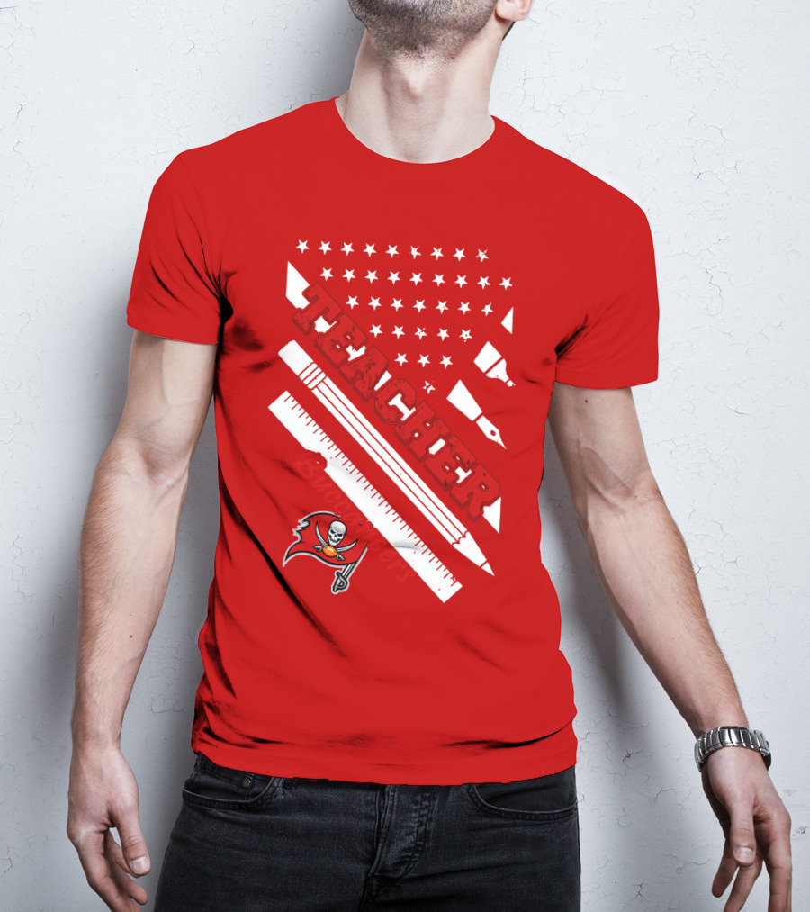 Teacher Tampa Bay Buccaneers Flag T-Shirt