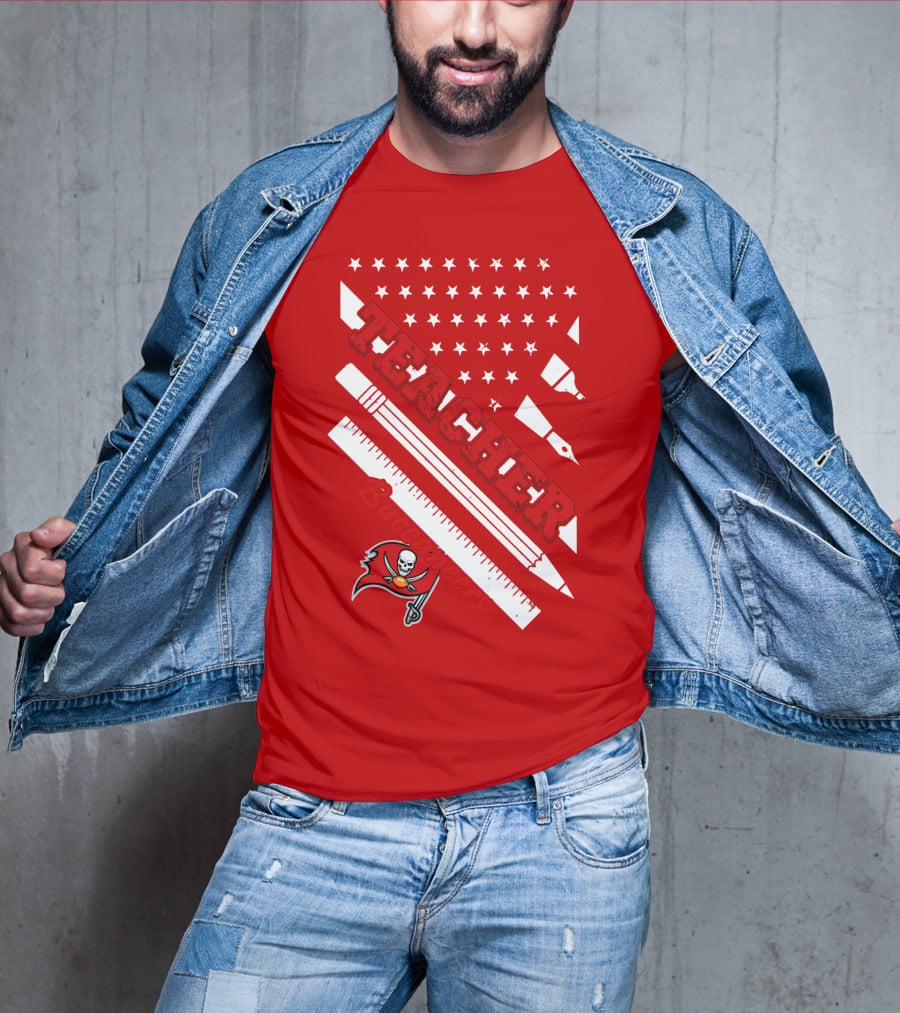 Teacher Tampa Bay Buccaneers Flag T-Shirt