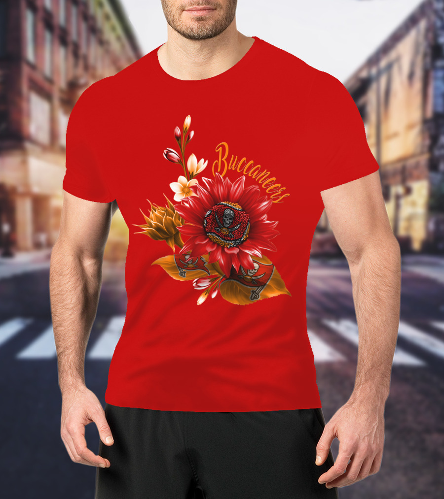 Buccaneers Floral Skull T-Shirt
