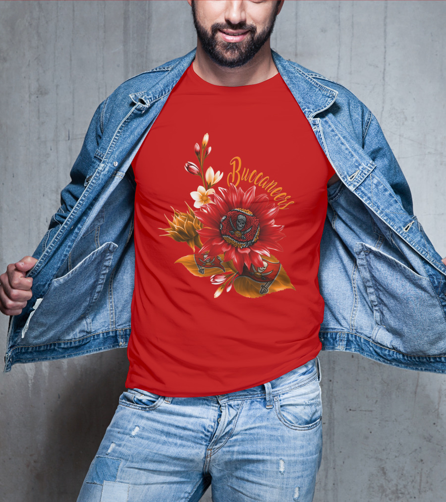 Buccaneers Floral Skull T-Shirt
