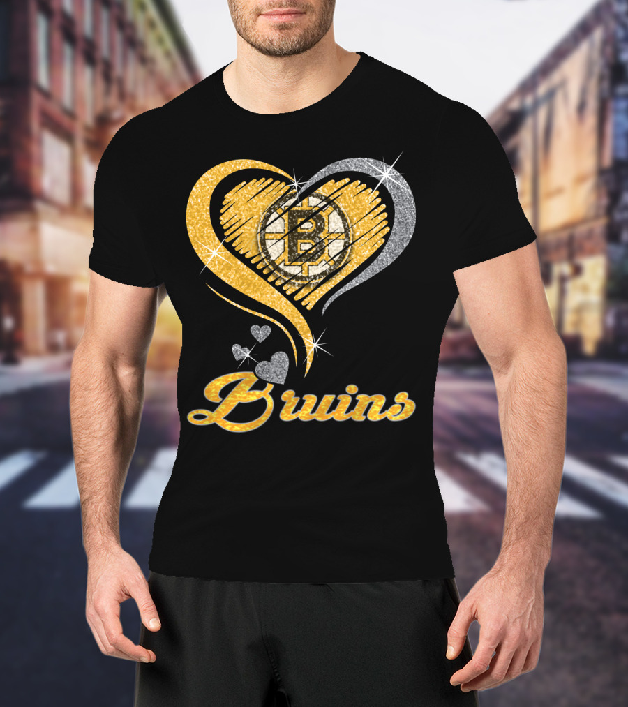 Boston Bruins Heart T-Shirt