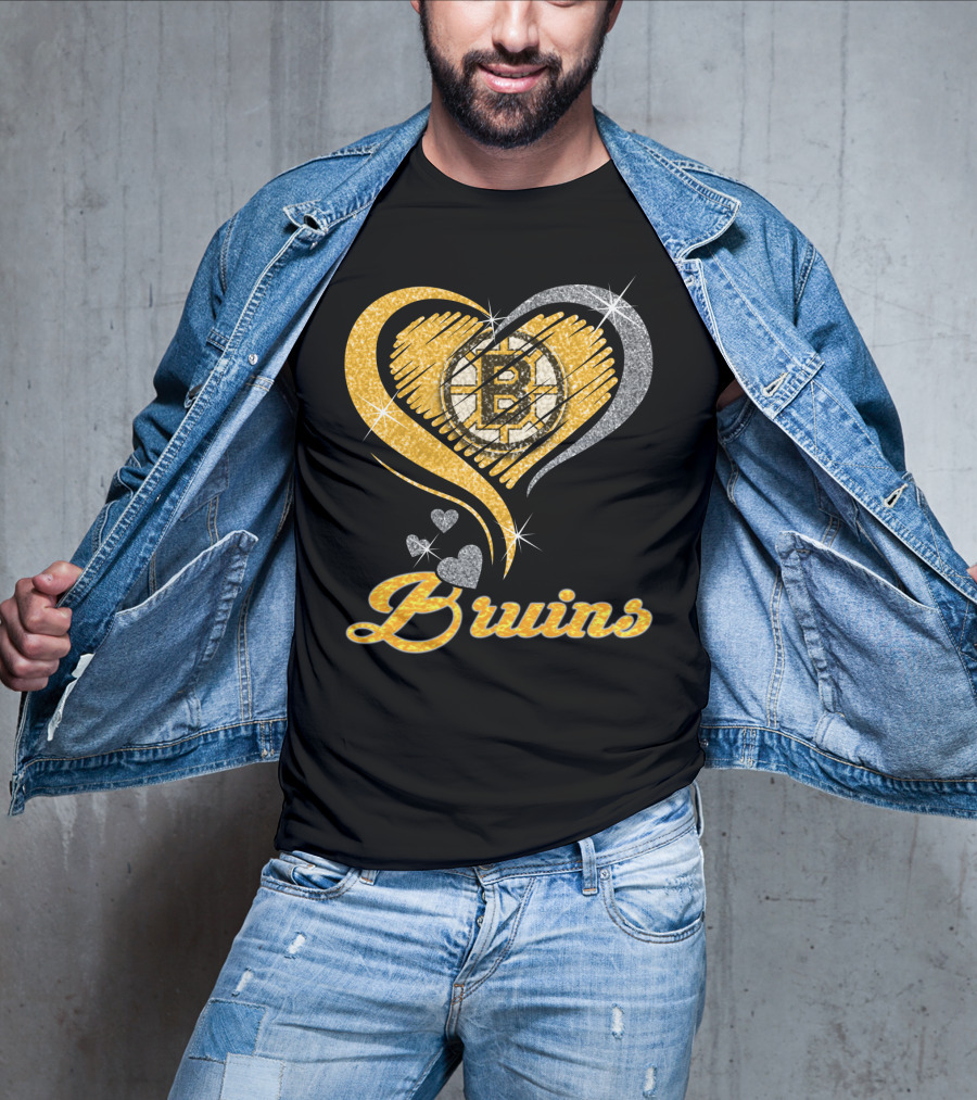 Boston Bruins Heart T-Shirt