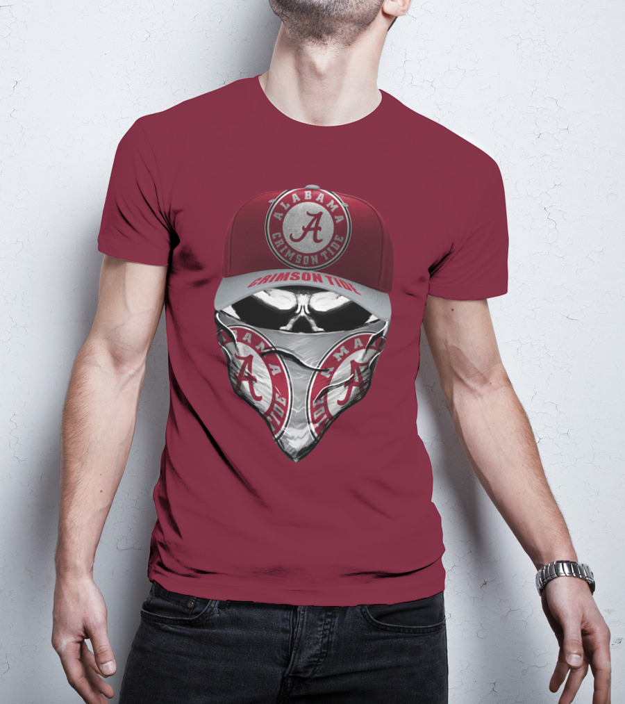 Alabama Crimson Tide A Logo Bandana Mask T-Shirt