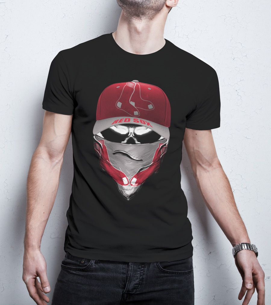 Boston Red Sox Cap And Bandana With Team T-Shirt