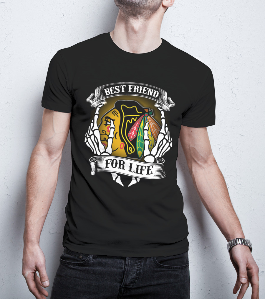 Chicago Blackhawks Best Friend For Life T-Shirt