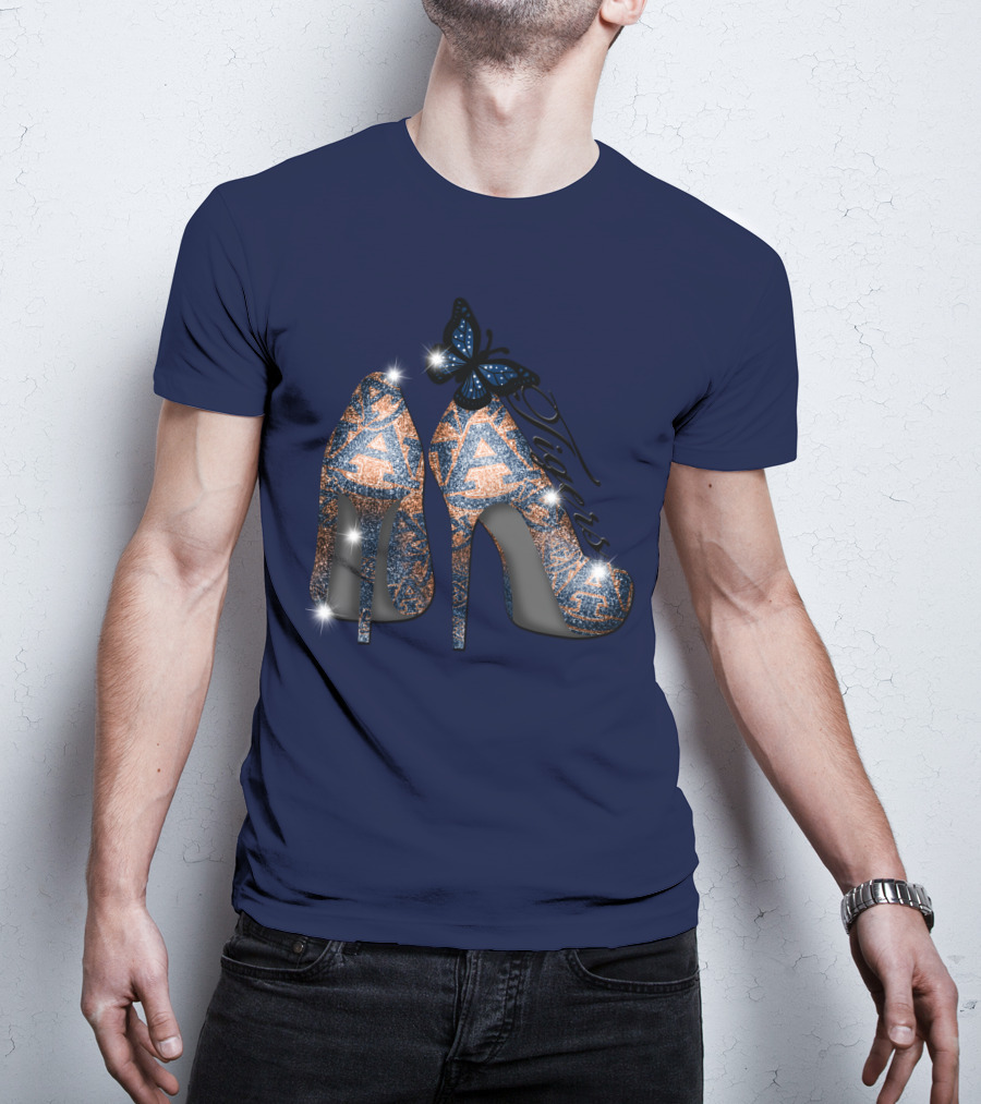 Auburn Tigers High Heels Butterfly T-Shirt