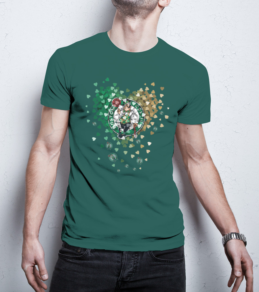 Boston Celtics Heart Logo Burst T-Shirt